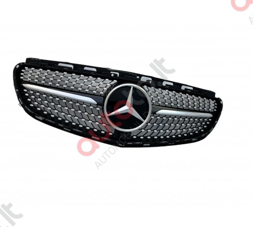 Mercedes Benz E Class W213 diamond "black" stiliaus priekinės grotelės 2016-2019